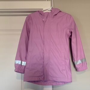 Cat & Jack Lavender Raincoat with Silver Accents- Never worn